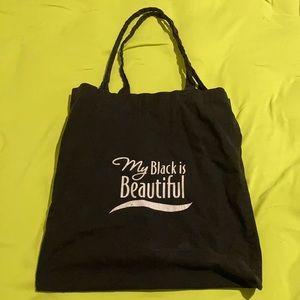 Black cotton tote bag “My Black is Beautiful”